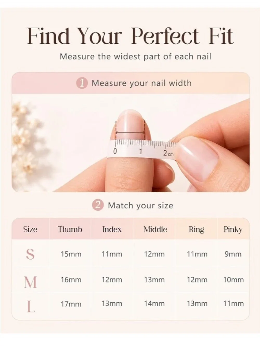 Handmade Press on Nails Acrylic - 3D Pink Blue Floral French Tip Short Almond